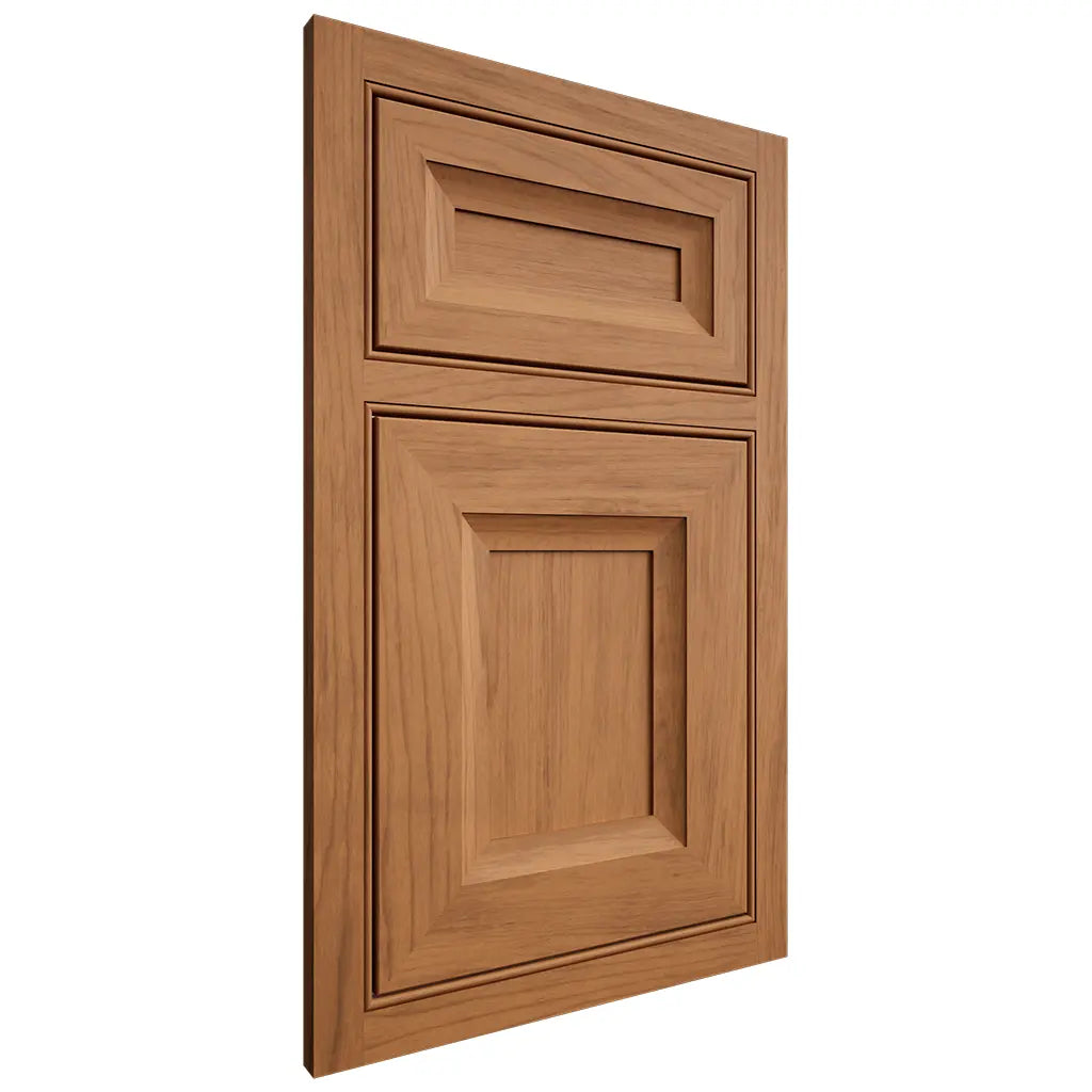 Shiloh Cabinetry Beaded Inset Windsor Alder Plain Cut Caramel Door