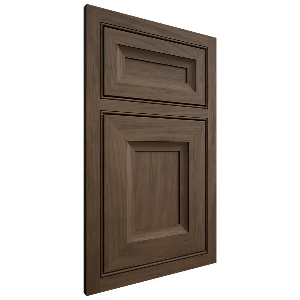 Shiloh Cabinetry Beaded Inset Windsor Alder Plain Cut Caviar Door