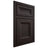 Shiloh Cabinetry Beaded Inset Windsor Alder Plain Cut Espresso Door