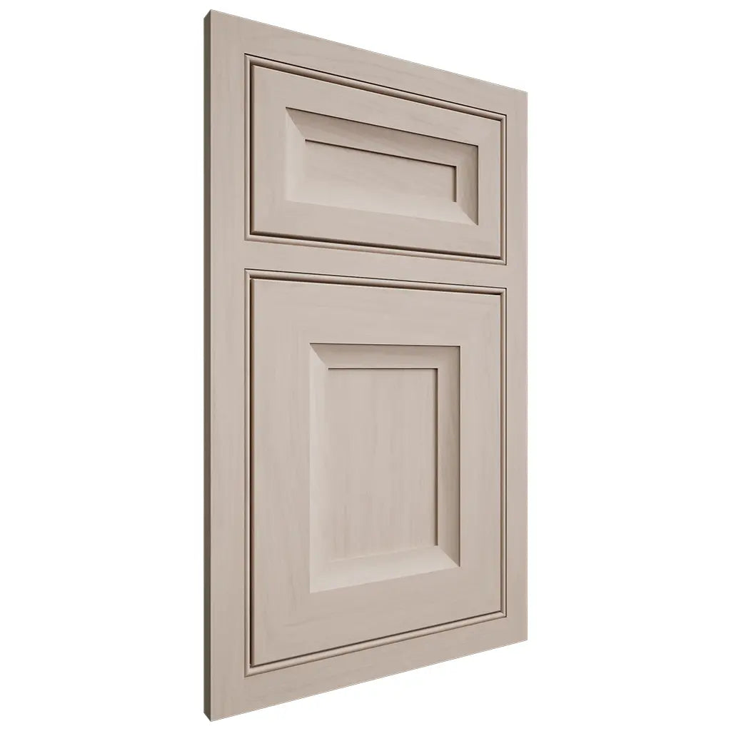 Shiloh Cabinetry Beaded Inset Windsor Alder Plain Cut White Sands Door