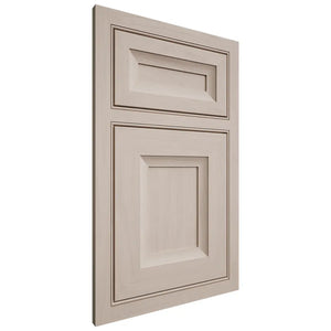 Shiloh Cabinetry Beaded Inset Windsor Alder Plain Cut White Sands Door