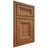 Shiloh Cabinetry Beaded Inset Windsor Hickory Plain Cut Chestnut Door