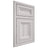 Shiloh Cabinetry Beaded Inset Windsor Hickory Plain Cut Cotton Door