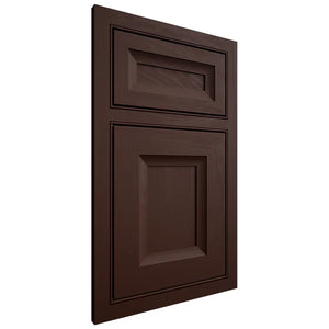 Shiloh Cabinetry Beaded Inset Windsor Maple Plain Cut Cocoa Door