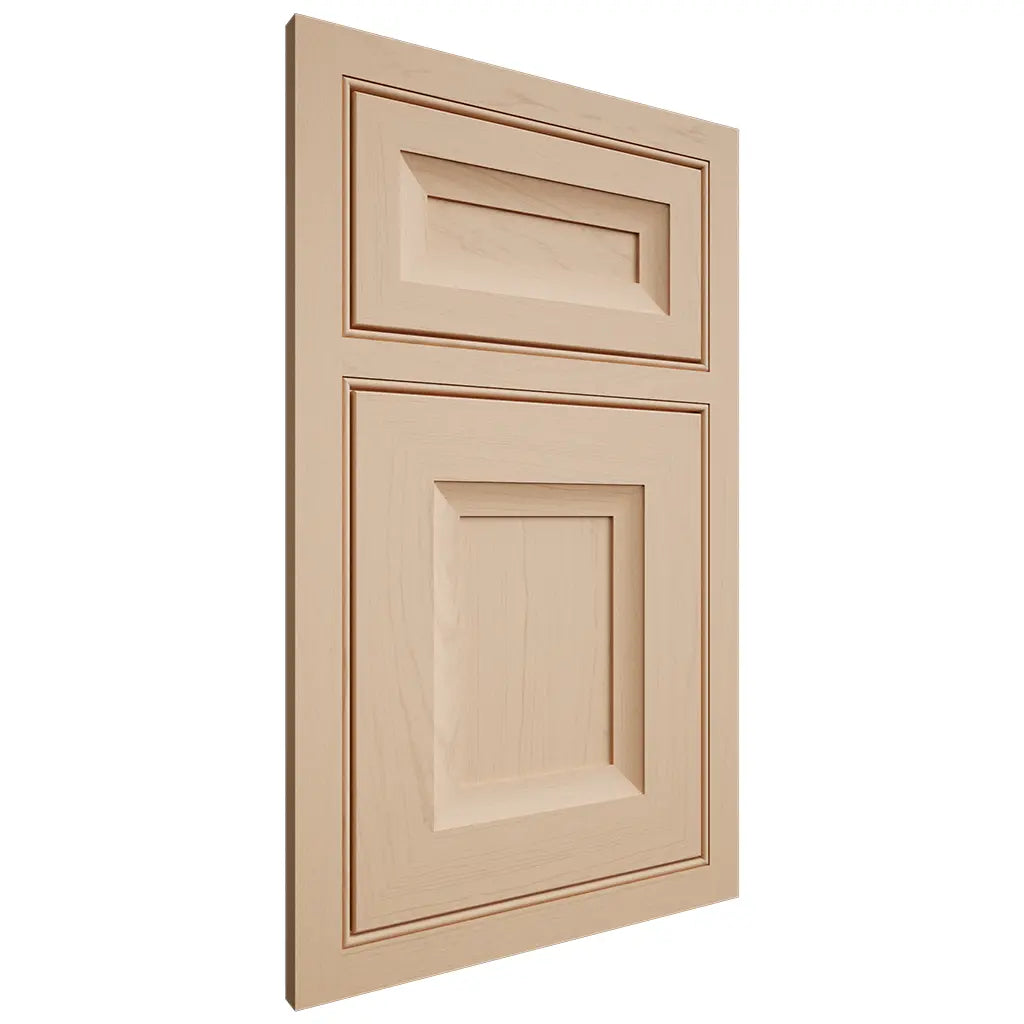 Shiloh Cabinetry Beaded Inset Windsor Maple Plain Cut Natural Door