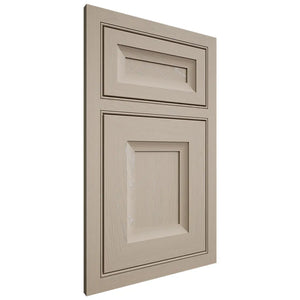 Shiloh Cabinetry Beaded Inset Windsor Maple Plain Cut Pebble Door