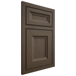 Shiloh Cabinetry Beaded Inset Windsor Maple Plain Cut Perfect Brown Door