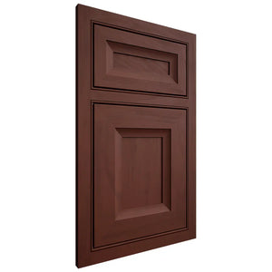 Shiloh Cabinetry Beaded Inset Windsor Maple Plain Cut Sable Door