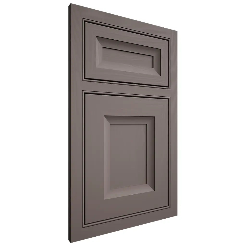 Shiloh Cabinetry Beaded Inset Windsor Poplar Plain Cut Heatherstone Door