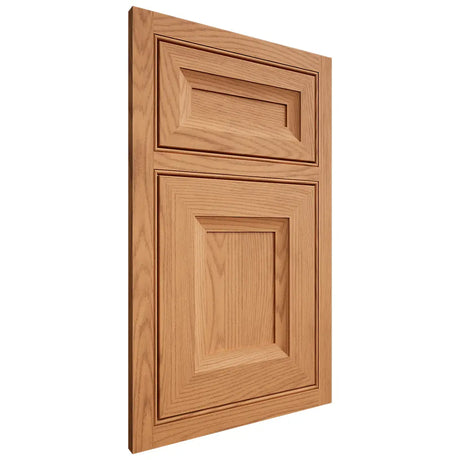 Shiloh Cabinetry Beaded Inset Windsor Red Oak Plain Cut Medium Door