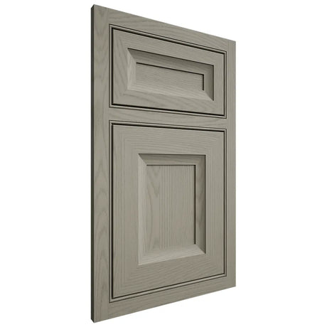 Shiloh Cabinetry Beaded Inset Windsor Red Oak Plain Cut Thyme Door