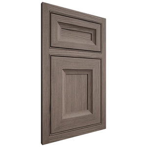 Shiloh Cabinetry Beaded Inset Windsor White Oak Plain Cut Clay Door