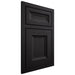 Shiloh Cabinetry Beaded Inset Windsor White Oak Plain Cut Espresso Door