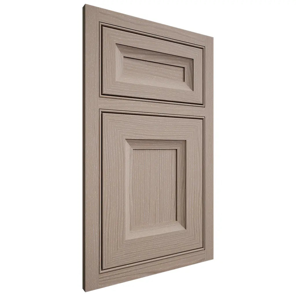 Shiloh Cabinetry Beaded Inset Windsor White Oak Plain Cut Whitewash Door