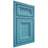 Shiloh Cabinetry Beaded Inset Windsor White Oak Quarter Sawn Aqua Door
