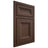 Shiloh Cabinetry Beaded Inset Windsor White Oak Quarter Sawn Braun Door