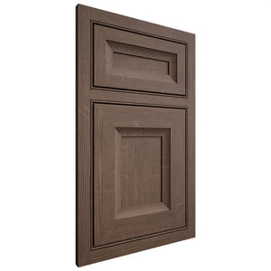 Shiloh Cabinetry Beaded Inset Windsor White Oak Quarter Sawn Mineral Door