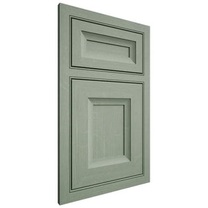 Shiloh Cabinetry Beaded Inset Windsor White Oak Quarter Sawn Moss Door