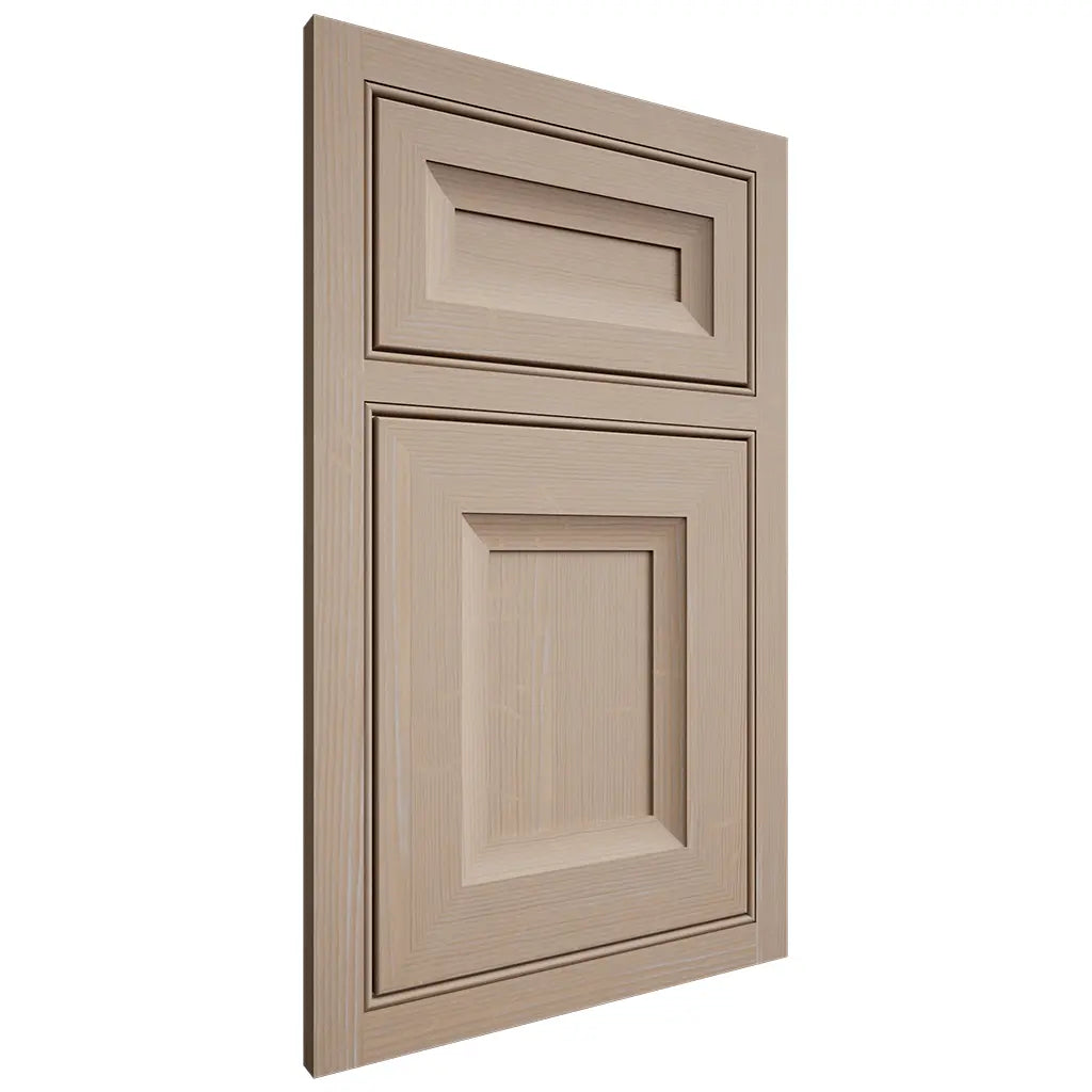 Shiloh Cabinetry Beaded Inset Windsor White Oak Quarter Sawn Straw Door