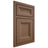 Shiloh Cabinetry Beaded Inset Windsor White Oak Rift Cut Autumn Door
