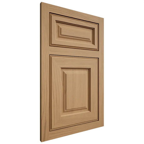 Shiloh Cabinetry Flush Inset Asherville Alder Plain Cut Natural Door