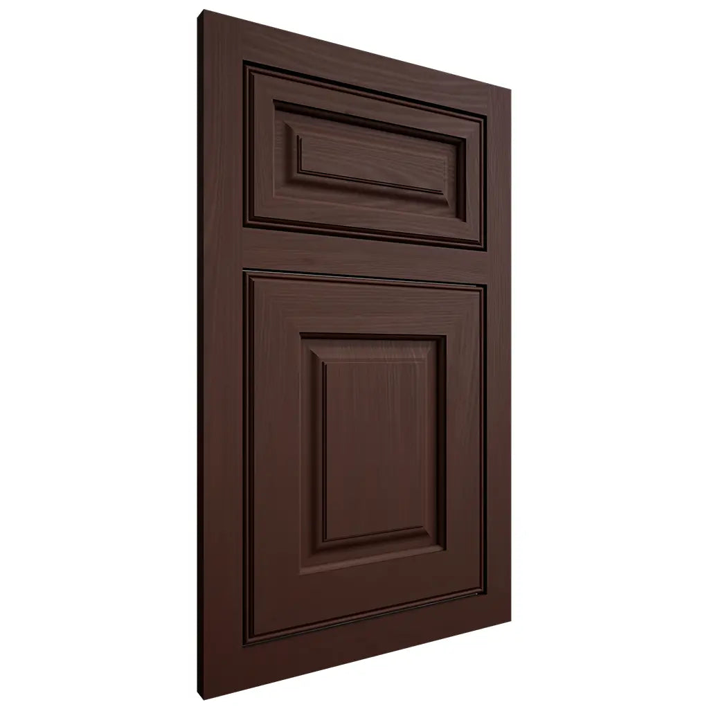 Shiloh Cabinetry Flush Inset Asherville Alder Plain Cut Umber Door