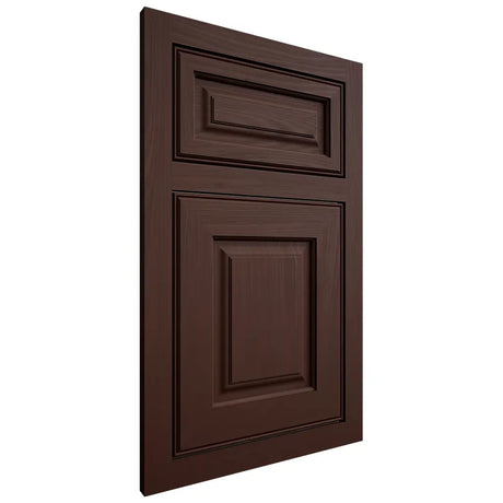 Shiloh Cabinetry Flush Inset Asherville Alder Plain Cut Umber Door