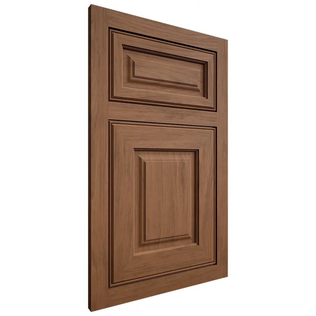 Shiloh Cabinetry Flush Inset Asherville Alder Plain Cut Walnut Door