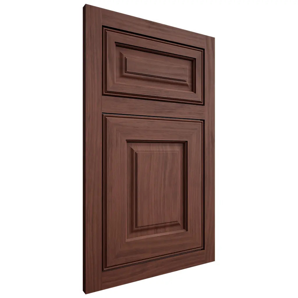 Shiloh Cabinetry Flush Inset Asherville Cherry Plain Cut Bourbon Door