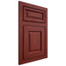 Shiloh Cabinetry Flush Inset Asherville Cherry Plain Cut Red Door