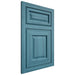 Shiloh Cabinetry Flush Inset Asherville Hickory Plain Cut Aqua Door