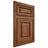 Shiloh Cabinetry Flush Inset Asherville Hickory Plain Cut Burnt Sugar Door
