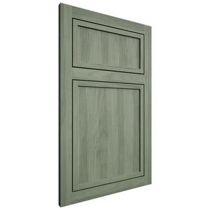 Shiloh Cabinetry Flush Inset Asherville Hickory Plain Cut Moss Door