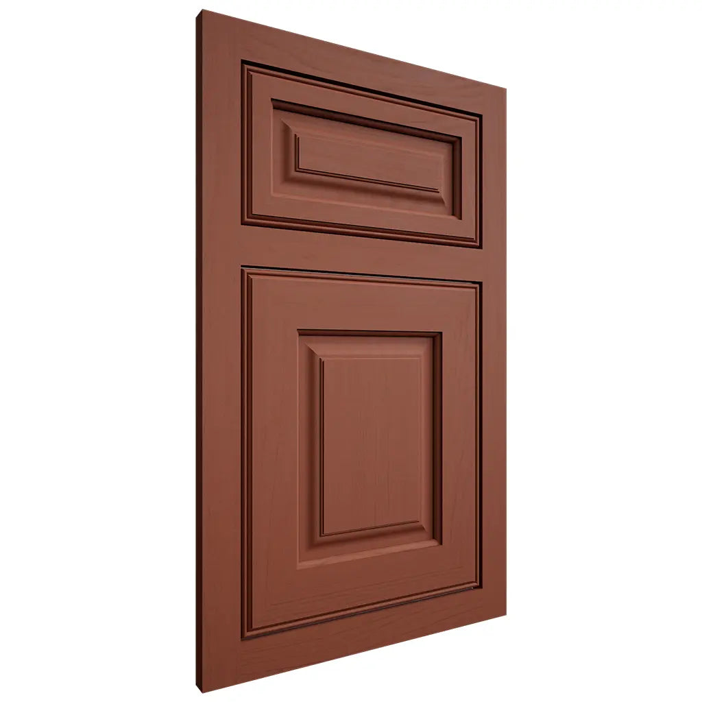 Shiloh Cabinetry Flush Inset Asherville Maple Plain Cut Cayenne Door