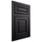 Shiloh Cabinetry Flush Inset Asherville Paintable Black Door