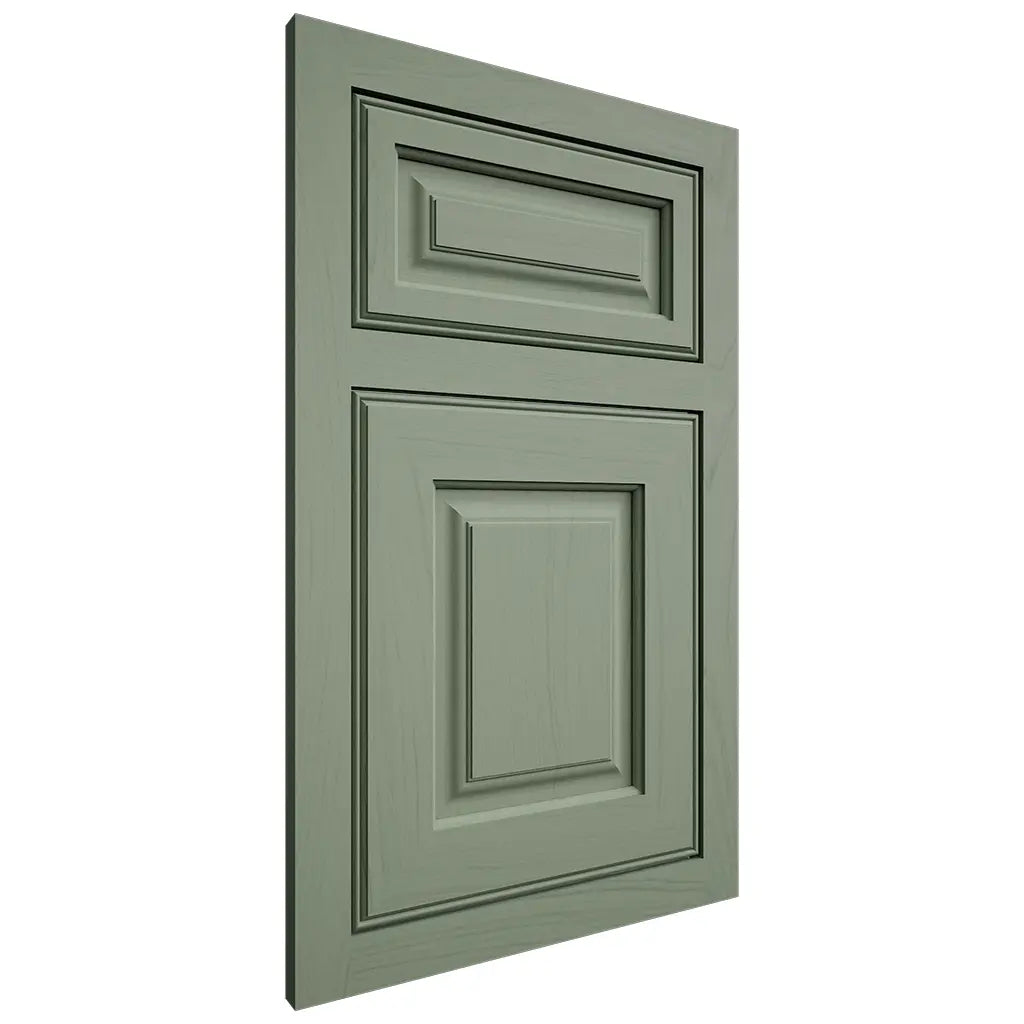 Shiloh Cabinetry Flush Inset Asherville Poplar Plain Cut Moss Door