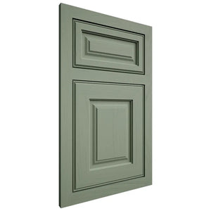 Shiloh Cabinetry Flush Inset Asherville Poplar Plain Cut Moss Door