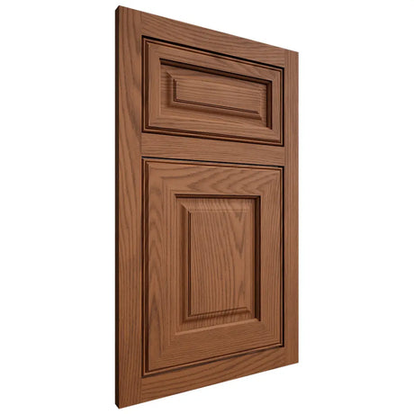 Shiloh Cabinetry Flush Inset Asherville Red Oak Plain Cut Braun Door