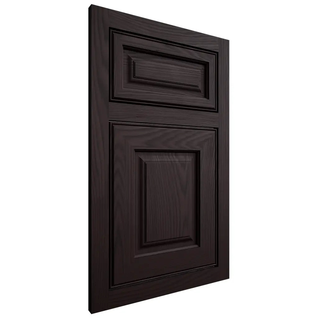 Shiloh Cabinetry Flush Inset Asherville Red Oak Plain Cut Espresso Door