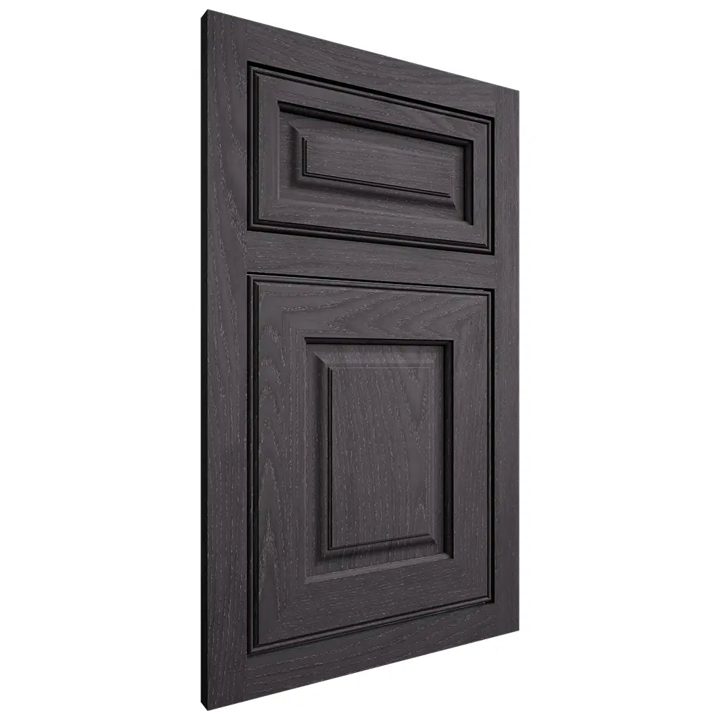 Shiloh Cabinetry Flush Inset Asherville Red Oak Plain Cut Harbor Door