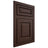Shiloh Cabinetry Flush Inset Asherville Walnut Plain Cut Bison Door