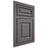 Shiloh Cabinetry Flush Inset Asherville Walnut Plain Cut Cadet Door