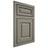 Shiloh Cabinetry Flush Inset Asherville Walnut Plain Cut Thyme Door