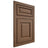 Shiloh Cabinetry Flush Inset Asherville White Oak Plain Cut Autumn Door