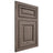 Shiloh Cabinetry Flush Inset Asherville White Oak Plain Cut Clay Door