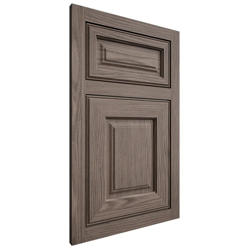 Shiloh Cabinetry Flush Inset Asherville White Oak Plain Cut Clay Door