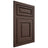 Shiloh Cabinetry Flush Inset Asherville White Oak Plain Cut Dusk Door