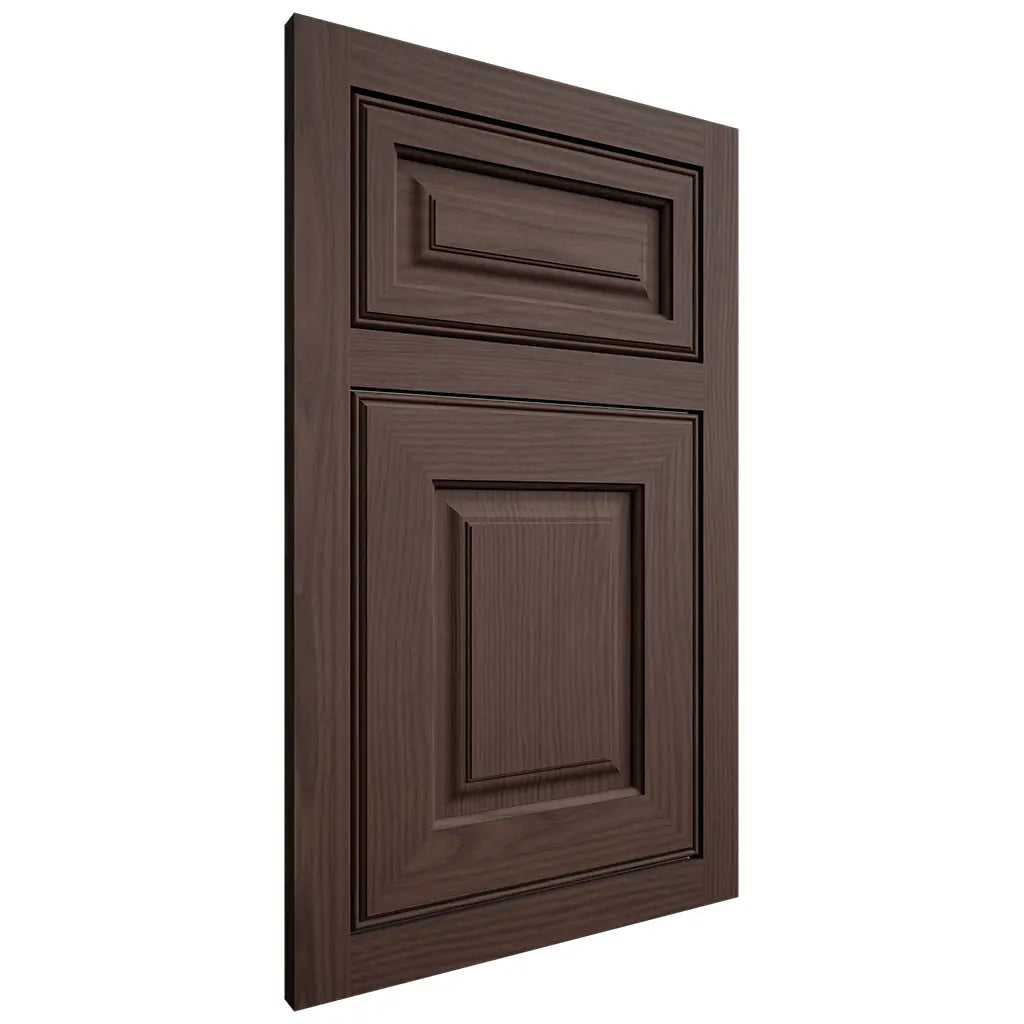 Shiloh Cabinetry Flush Inset Asherville White Oak Plain Cut Dusk Door