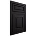 Shiloh Cabinetry Flush Inset Asherville White Oak Plain Cut Ink Door