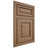 Shiloh Cabinetry Flush Inset Asherville White Oak Plain Cut Medium Door